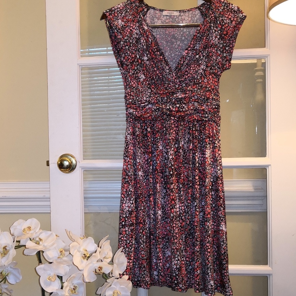 Red and black Jersey dress